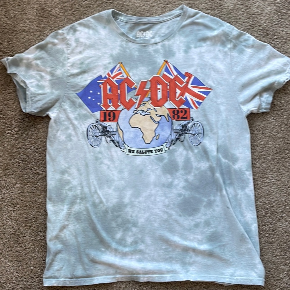 AC/DC  tie dye t shirt!